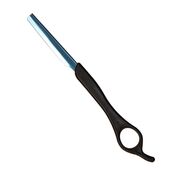 Нож-бритва для филировки (металл, черный) I-91